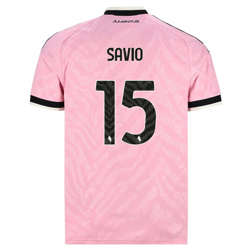 Danxen Criança Camisola Federico Savio #15 Preto Rosa Alternativa 2026/27 Camisa