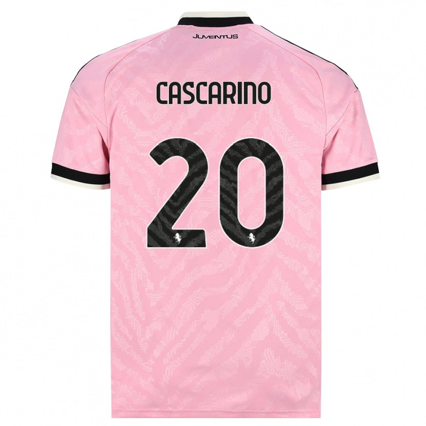 Danxen Criança Camisola Estelle Cascarino #20 Preto Rosa Alternativa 2026/27 Camisa