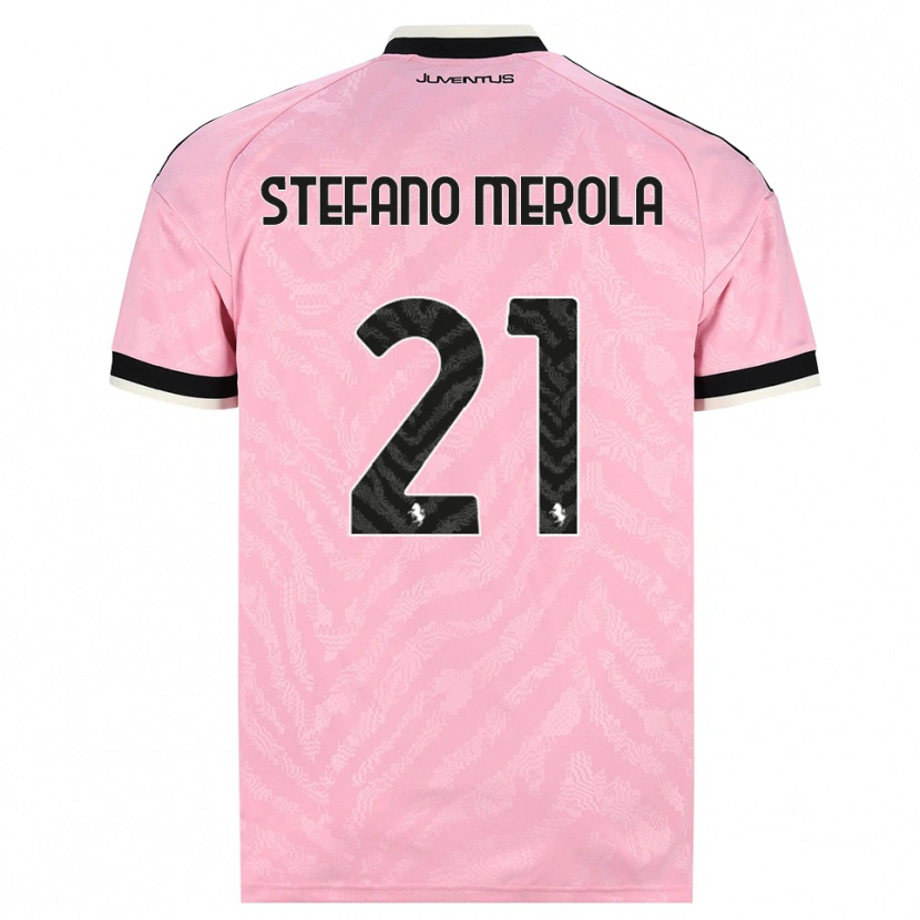 Danxen Criança Camisola Antonio Stefano Merola #21 Preto Rosa Alternativa 2026/27 Camisa