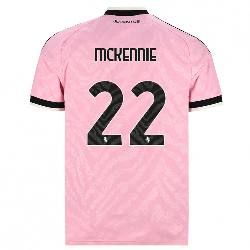 Danxen Criança Camisola Weston Mckennie #22 Preto Rosa Alternativa 2026/27 Camisa