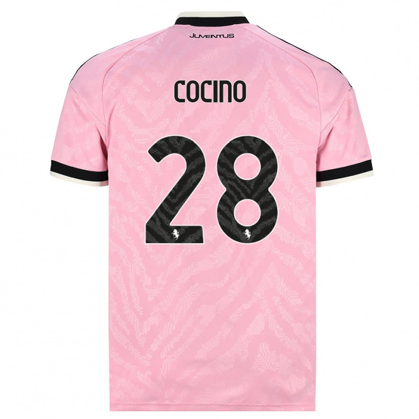 Danxen Criança Camisola Martina Cocino #28 Preto Rosa Alternativa 2026/27 Camisa