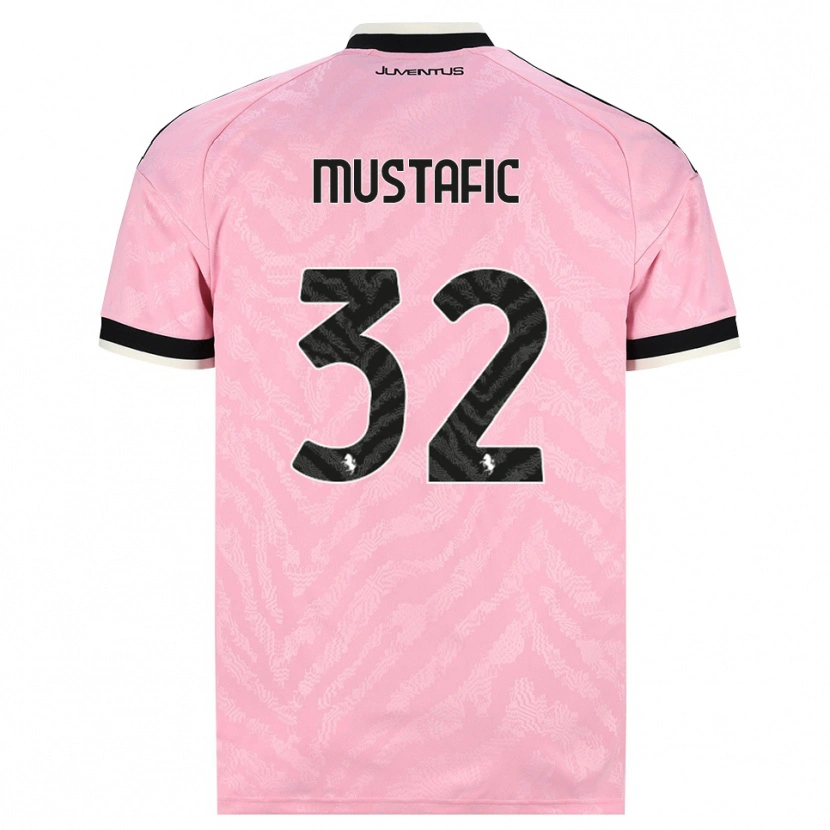 Danxen Criança Camisola Emma Mustafic #32 Preto Rosa Alternativa 2026/27 Camisa