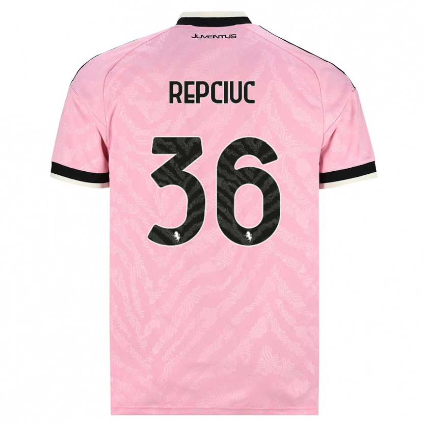 Danxen Criança Camisola Gabriel Repciuc #36 Preto Rosa Alternativa 2026/27 Camisa