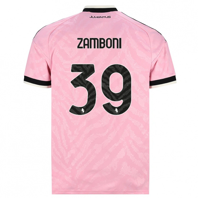 Danxen Criança Camisola Marta Zamboni #39 Preto Rosa Alternativa 2026/27 Camisa
