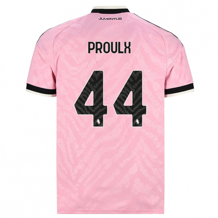 Danxen Criança Camisola Lysianne Proulx #44 Preto Rosa Alternativa 2026/27 Camisa