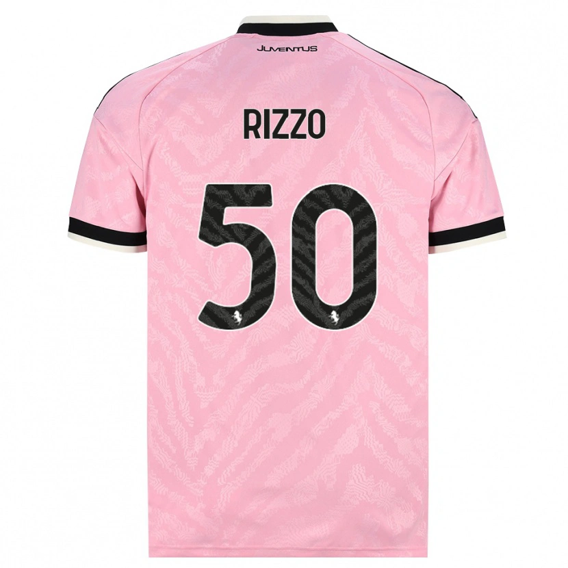 Danxen Criança Camisola Niccolò Rizzo #50 Preto Rosa Alternativa 2026/27 Camisa