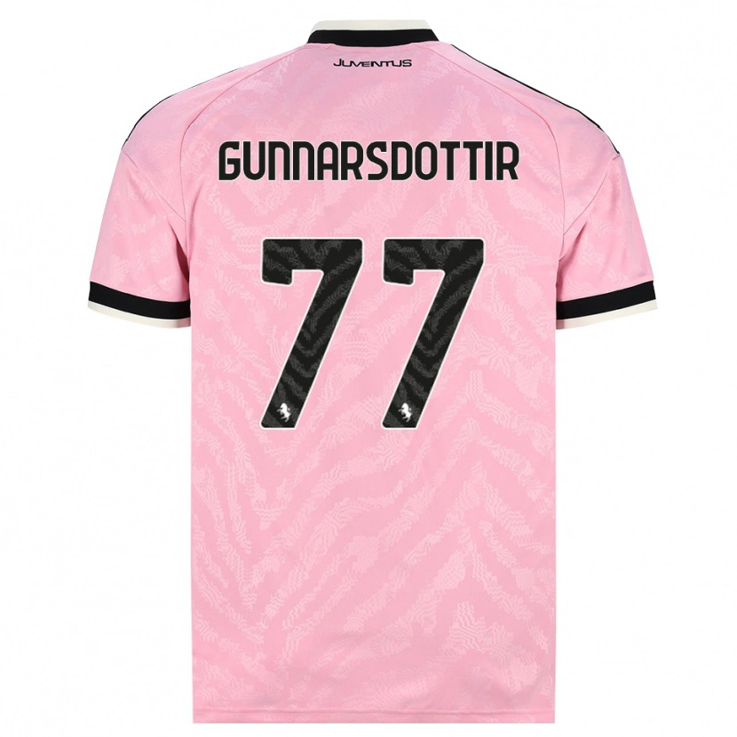 Danxen Criança Camisola Sara Bjork Gunnarsdottir #77 Preto Rosa Alternativa 2026/27 Camisa