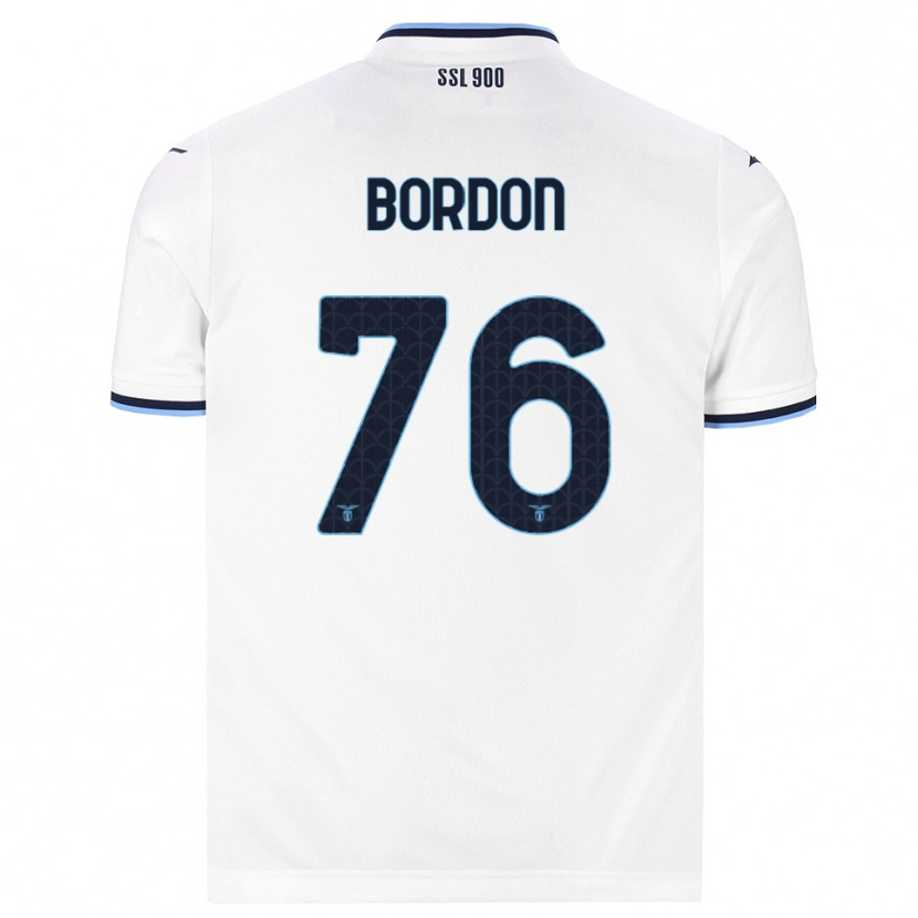 Danxen Criança Camisola Filipe Bordon #76 Branco Azul Marinho Alternativa 2026/27 Camisa