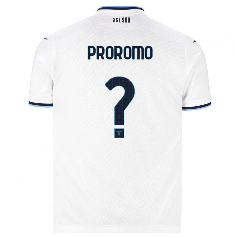 Danxen Criança Camisola Tommaso Proromo #0 Branco Azul Marinho Alternativa 2026/27 Camisa