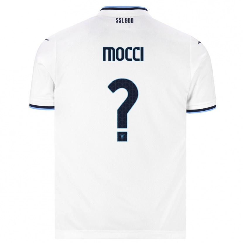 Danxen Criança Camisola Tommaso Mocci #0 Branco Azul Marinho Alternativa 2026/27 Camisa
