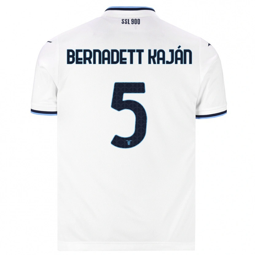 Danxen Criança Camisola Zsanett Bernadett Kaján #5 Branco Azul Marinho Alternativa 2026/27 Camisa