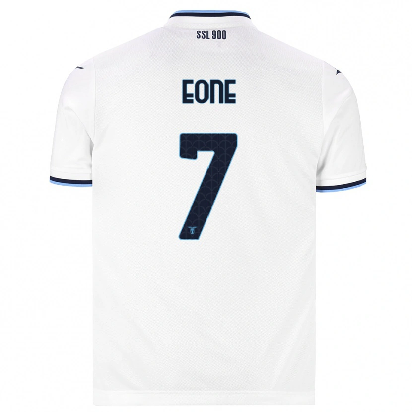 Danxen Criança Camisola Emmanuel Eone #7 Branco Azul Marinho Alternativa 2026/27 Camisa