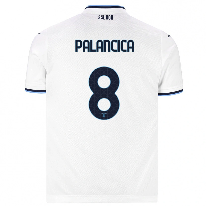 Danxen Criança Camisola Cristian Palancica #8 Branco Azul Marinho Alternativa 2026/27 Camisa