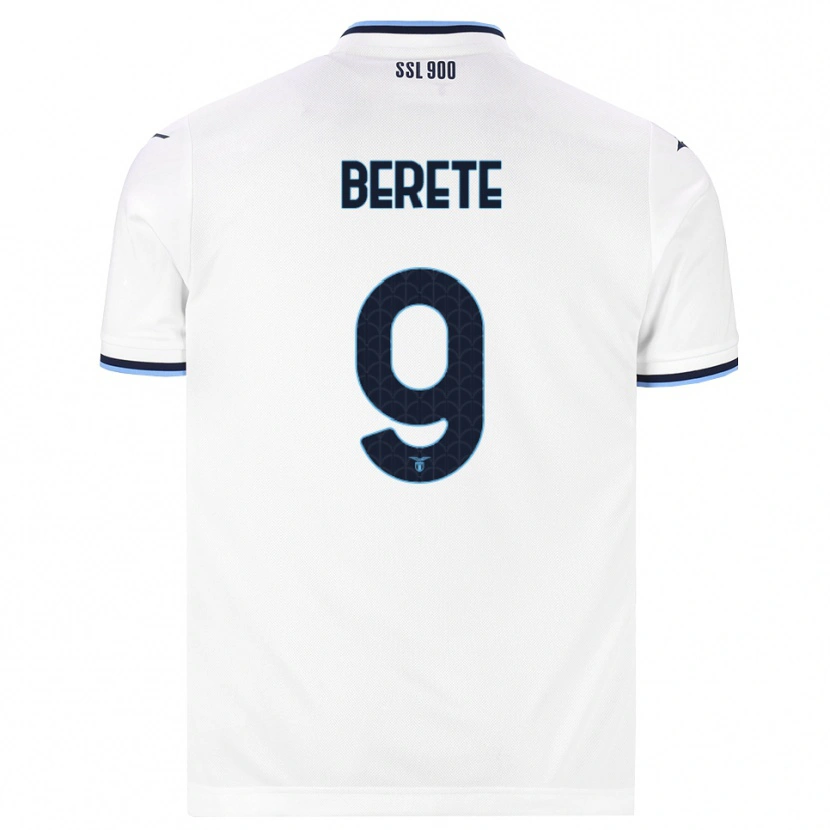 Danxen Criança Camisola Moustapha Berete #9 Branco Azul Marinho Alternativa 2026/27 Camisa