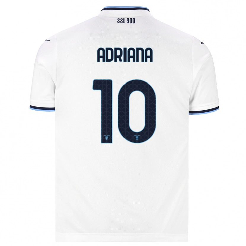 Danxen Criança Camisola Adriana Martín Santamaría #10 Branco Azul Marinho Alternativa 2026/27 Camisa