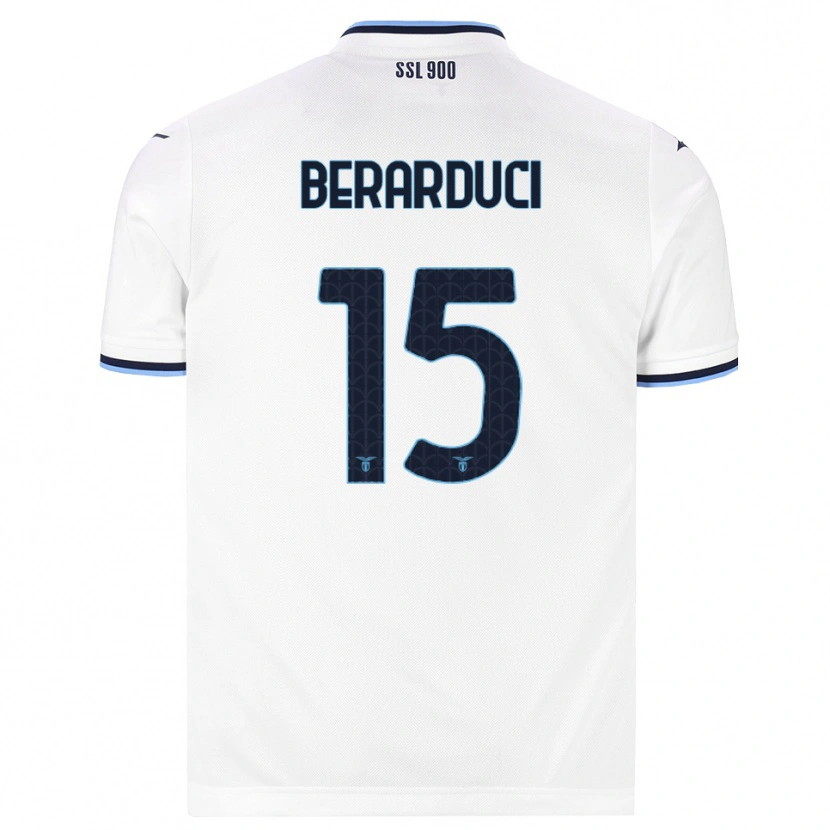 Danxen Criança Camisola Martina Berarduci #15 Branco Azul Marinho Alternativa 2026/27 Camisa