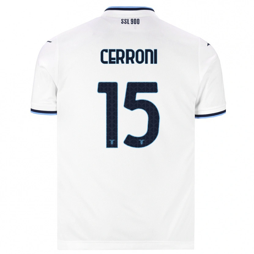 Danxen Criança Camisola Leonardo Cerroni #15 Branco Azul Marinho Alternativa 2026/27 Camisa