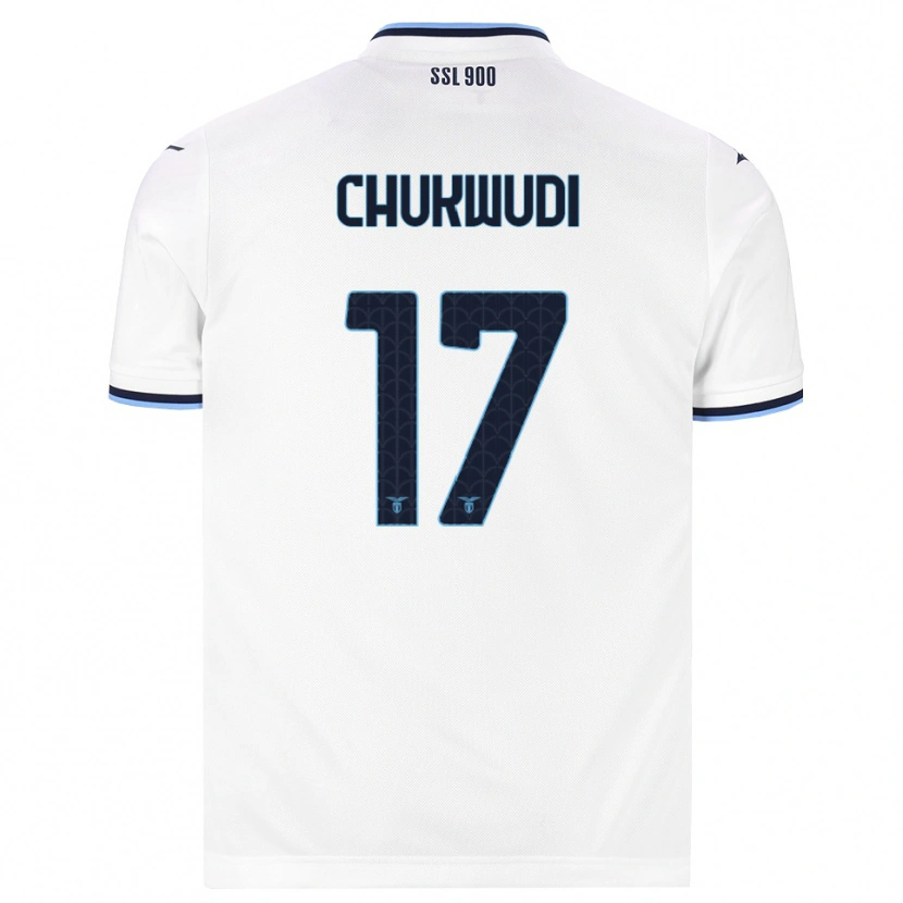 Danxen Criança Camisola Ogonna Franca Chukwudi #17 Branco Azul Marinho Alternativa 2026/27 Camisa