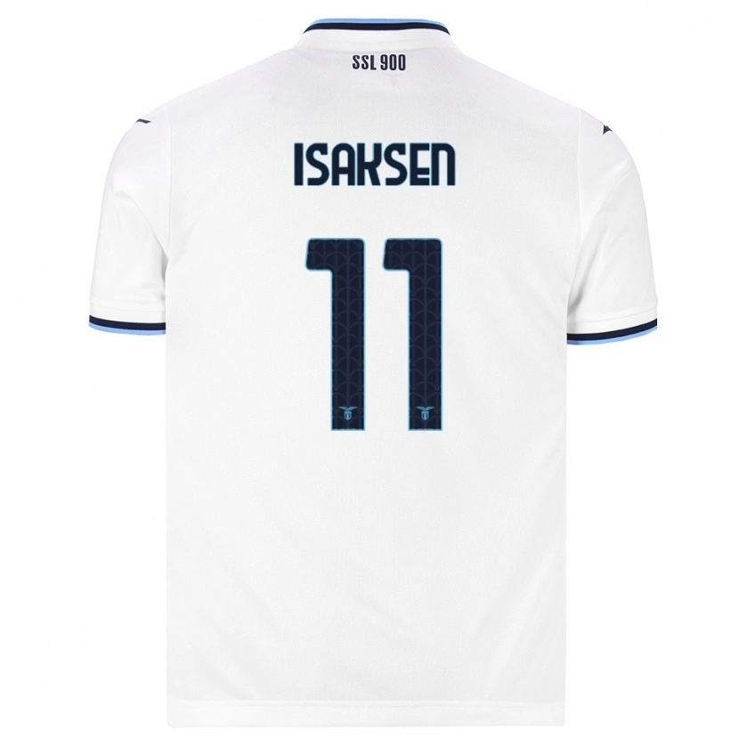 Danxen Criança Camisola Gustav Isaksen #11 Branco Azul Marinho Alternativa 2026/27 Camisa