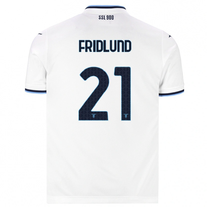 Danxen Criança Camisola Johanne Fridlund #21 Branco Azul Marinho Alternativa 2026/27 Camisa