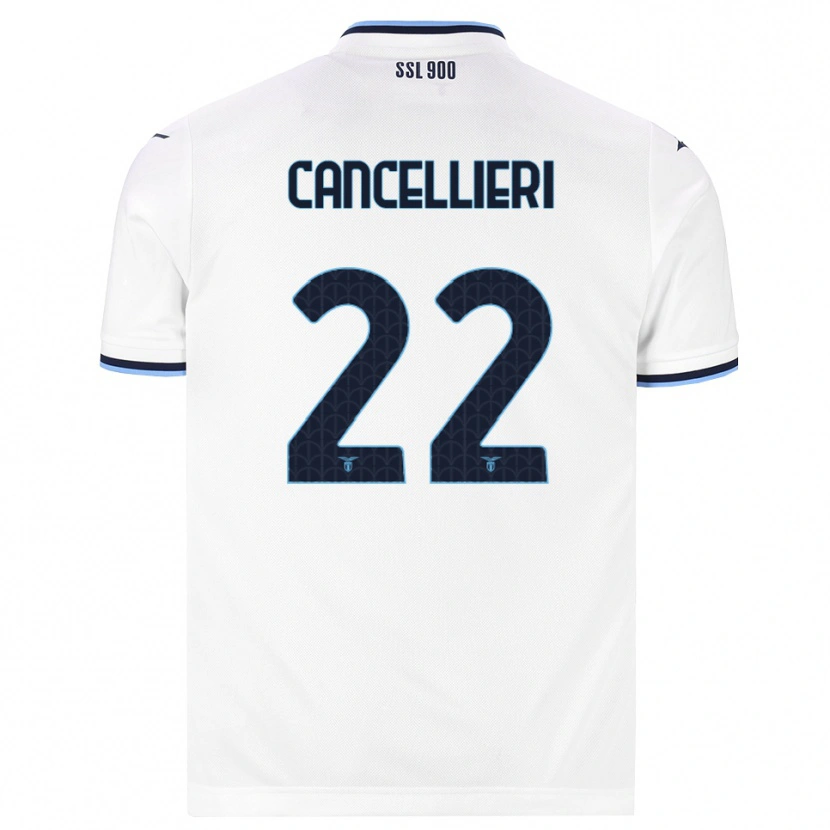 Danxen Criança Camisola Matteo Cancellieri #22 Branco Azul Marinho Alternativa 2026/27 Camisa