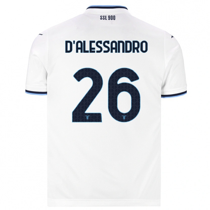 Danxen Criança Camisola Mattya D'alessandro #26 Branco Azul Marinho Alternativa 2026/27 Camisa