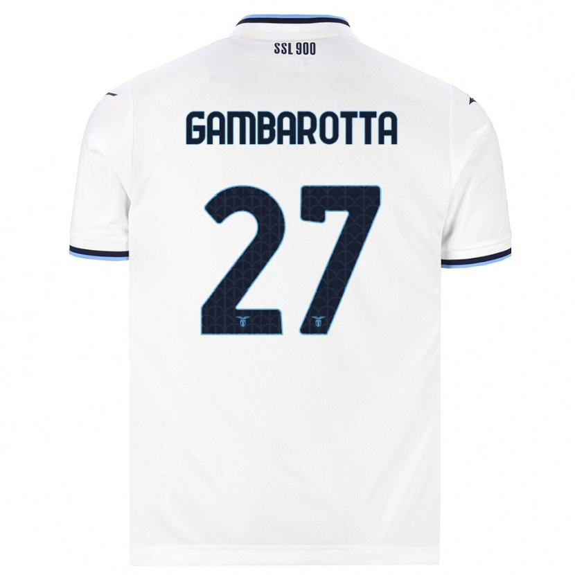 Danxen Criança Camisola Margot Gambarotta #27 Branco Azul Marinho Alternativa 2026/27 Camisa