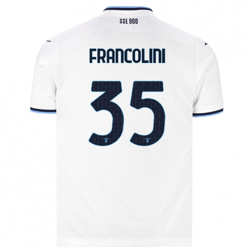 Danxen Criança Camisola Alice Francolini #35 Branco Azul Marinho Alternativa 2026/27 Camisa
