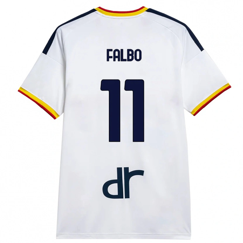 Danxen Criança Camisola Antonio Falbo #11 Branco Amarelo Vermelho Alternativa 2026/27 Camisa