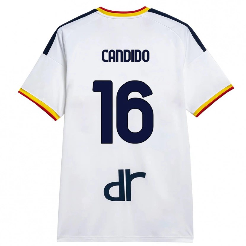 Danxen Criança Camisola Filippo Candido #16 Branco Amarelo Vermelho Alternativa 2026/27 Camisa