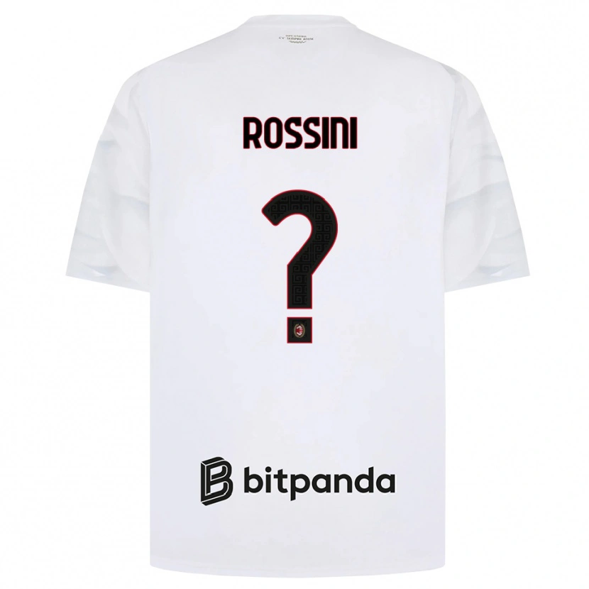 Danxen Criança Camisola Leonardo Rossini #0 Branco Vermelho Preto Alternativa 2026/27 Camisa