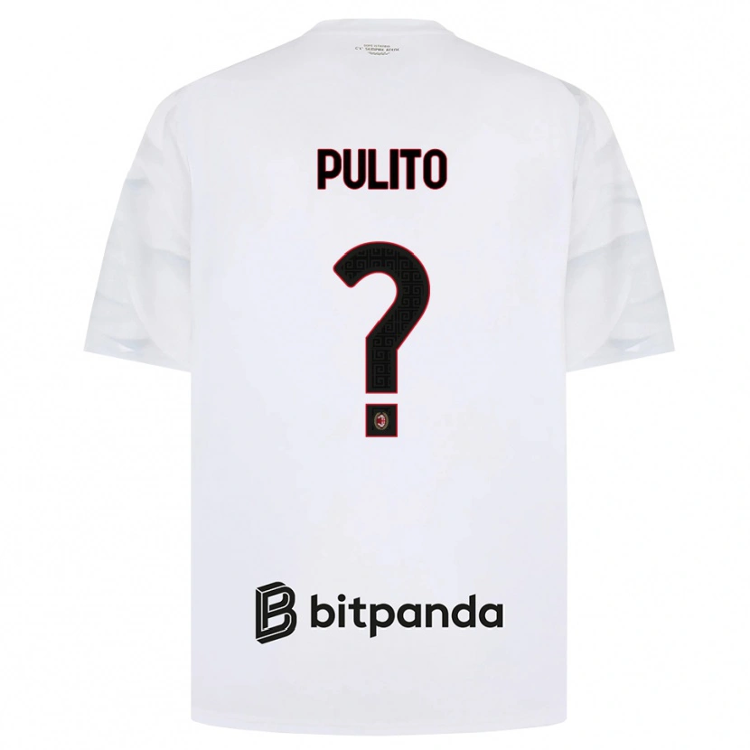 Danxen Criança Camisola Ivan Pulito #0 Branco Vermelho Preto Alternativa 2026/27 Camisa