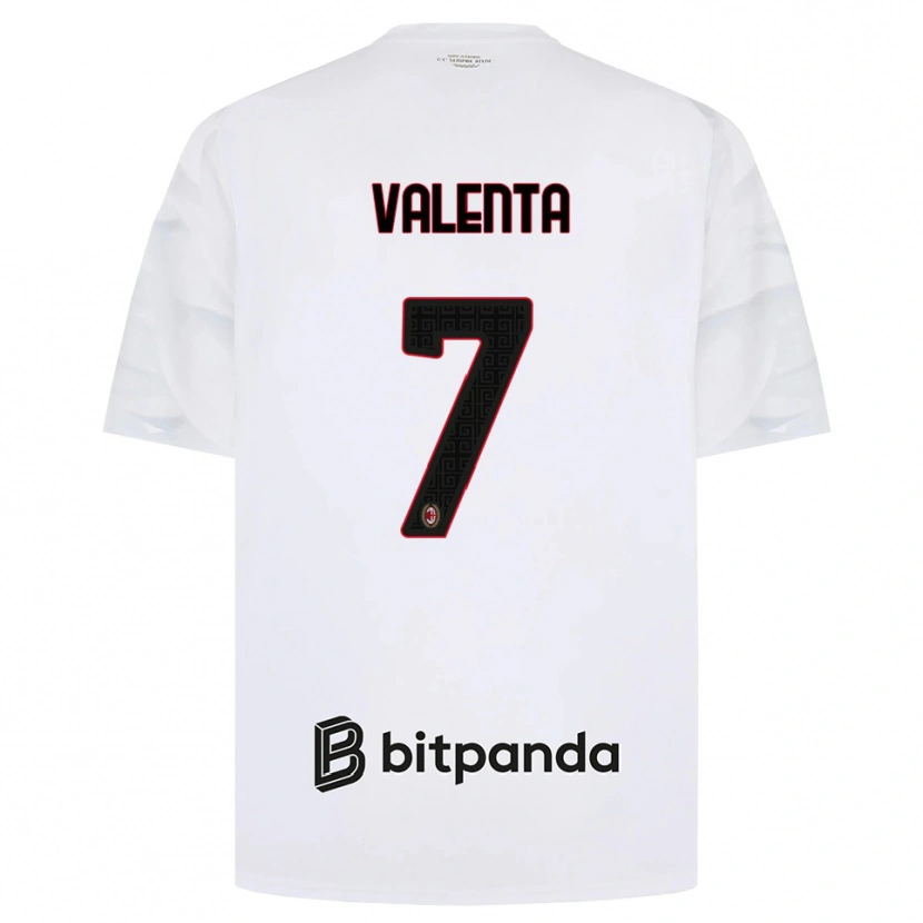 Danxen Criança Camisola Tommaso Valenta #7 Branco Vermelho Preto Alternativa 2026/27 Camisa