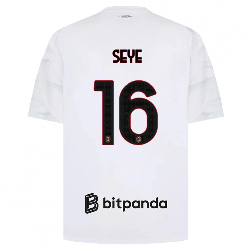 Danxen Criança Camisola Abdou Seye #16 Branco Vermelho Preto Alternativa 2026/27 Camisa