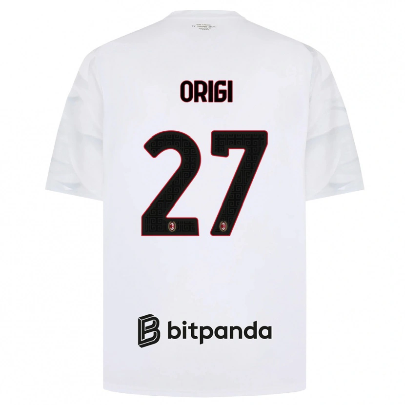 Danxen Criança Camisola Divock Origi #27 Branco Vermelho Preto Alternativa 2026/27 Camisa