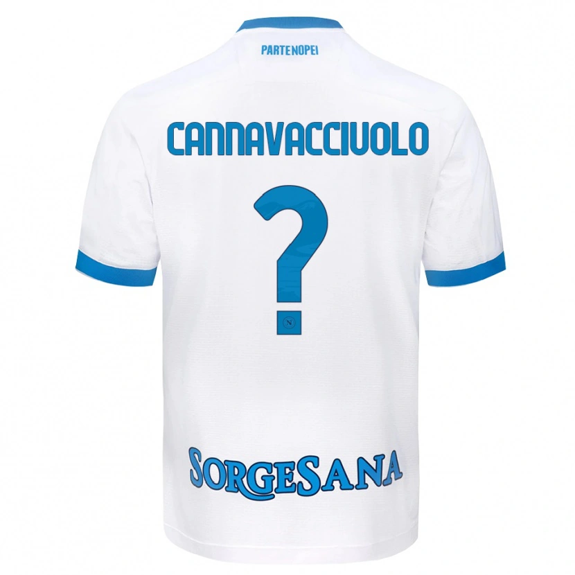 Danxen Criança Camisola Luigi Pio Cannavacciuolo #0 Azul Celeste Branco Alternativa 2026/27 Camisa