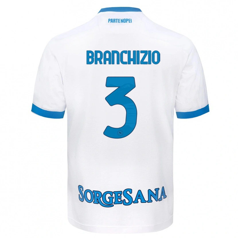 Danxen Criança Camisola Agostino Branchizio #3 Azul Celeste Branco Alternativa 2026/27 Camisa