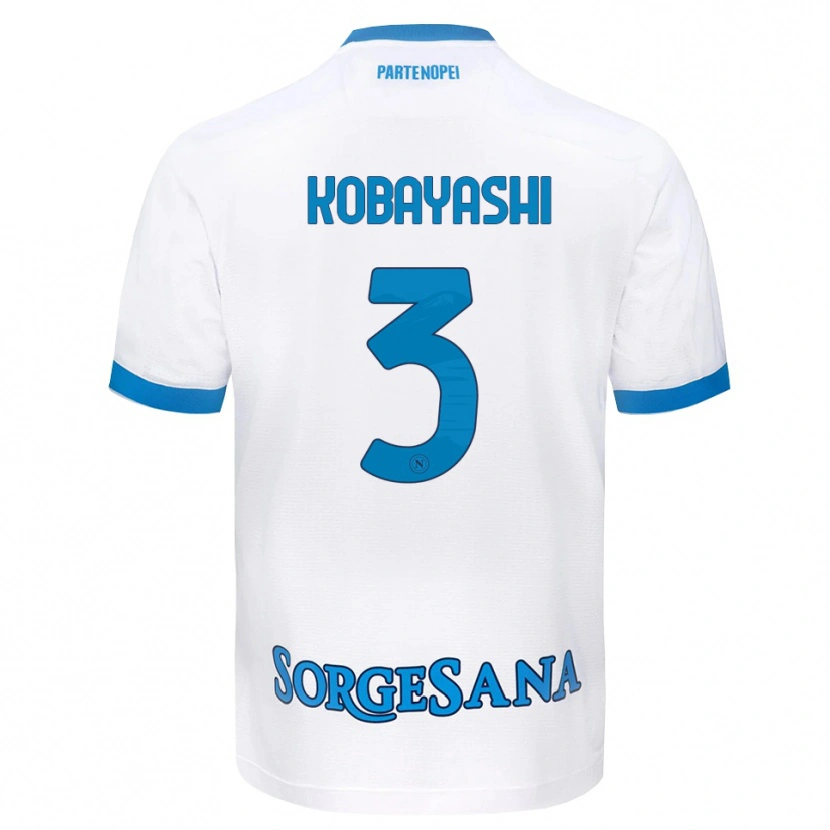 Danxen Criança Camisola Miharu Kobayashi #3 Azul Celeste Branco Alternativa 2026/27 Camisa
