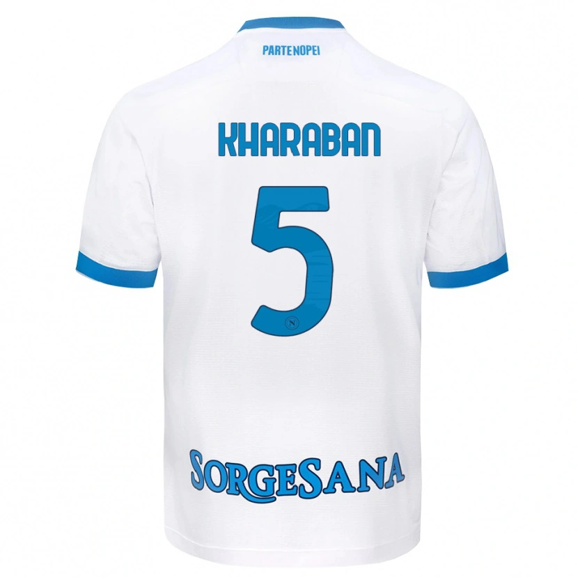 Danxen Criança Camisola Vitaliy Kharaban #5 Azul Celeste Branco Alternativa 2026/27 Camisa