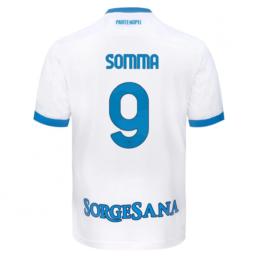 Danxen Criança Camisola Stanislao Somma #9 Azul Celeste Branco Alternativa 2026/27 Camisa