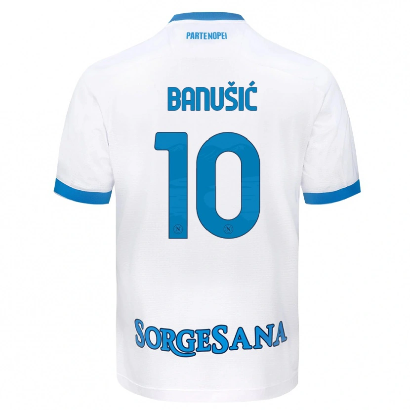 Danxen Criança Camisola Marija Maredinho Banušić #10 Azul Celeste Branco Alternativa 2026/27 Camisa