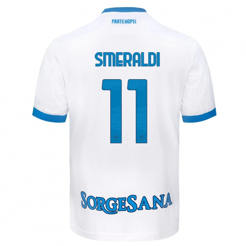 Danxen Criança Camisola Andrea Smeraldi #11 Azul Celeste Branco Alternativa 2026/27 Camisa