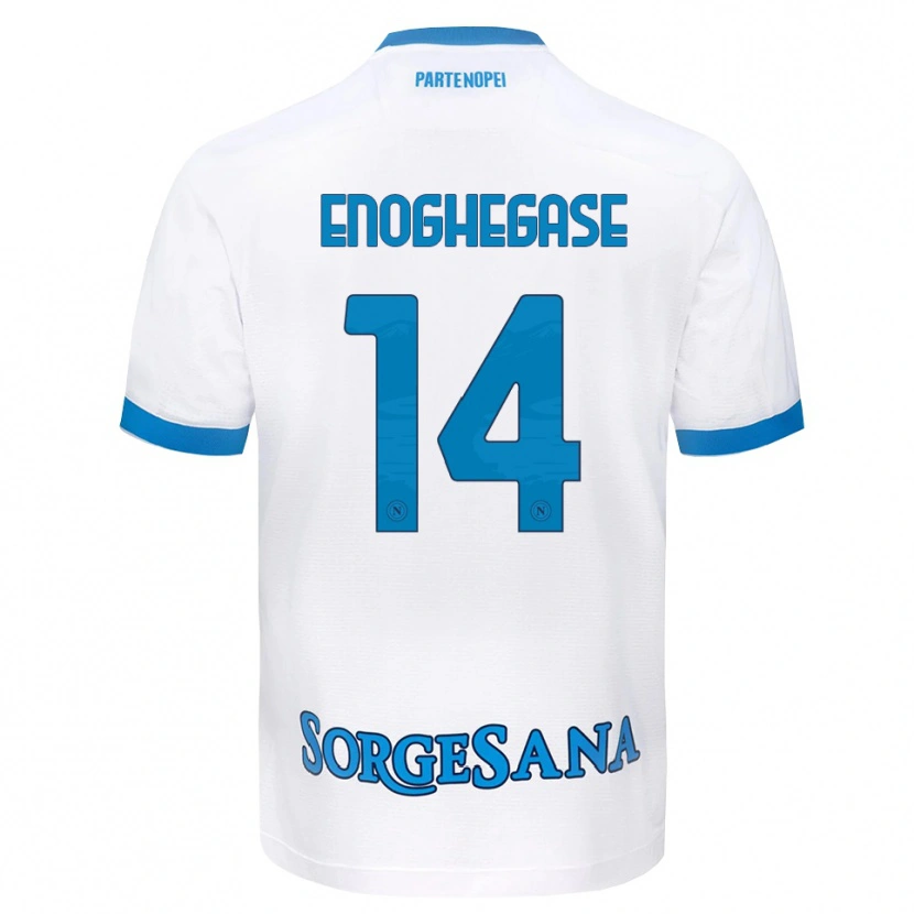 Danxen Criança Camisola Favour Enoghegase #14 Azul Celeste Branco Alternativa 2026/27 Camisa
