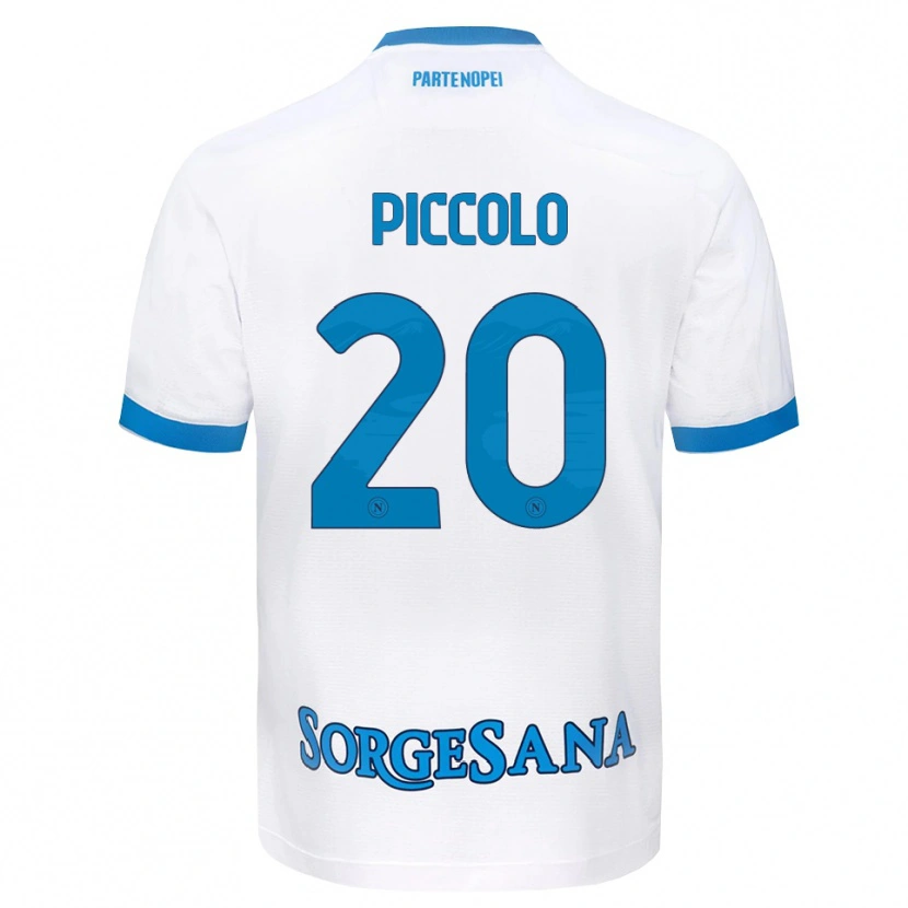 Danxen Criança Camisola Salvatore Piccolo #20 Azul Celeste Branco Alternativa 2026/27 Camisa