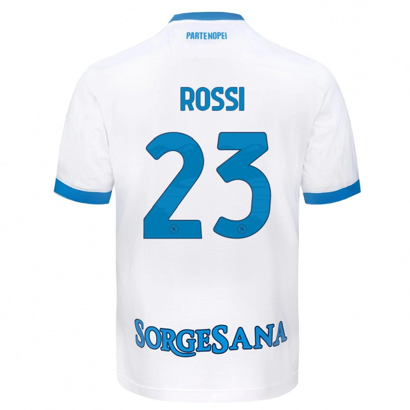 Danxen Criança Camisola Leonardo Rossi #23 Azul Celeste Branco Alternativa 2026/27 Camisa