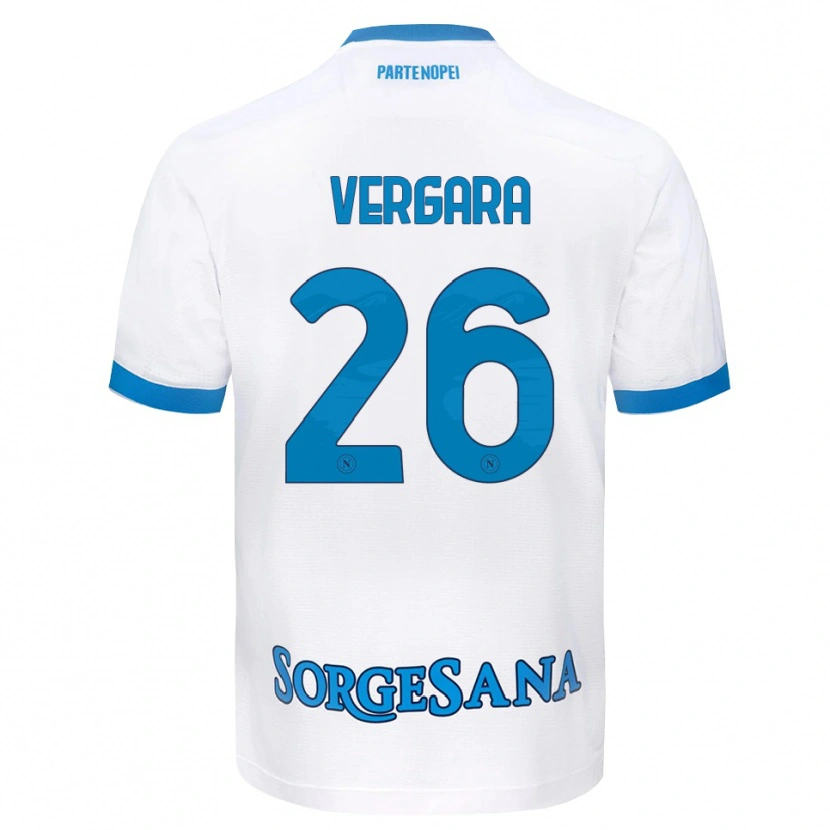 Danxen Criança Camisola Antonio Vergara #26 Azul Celeste Branco Alternativa 2026/27 Camisa