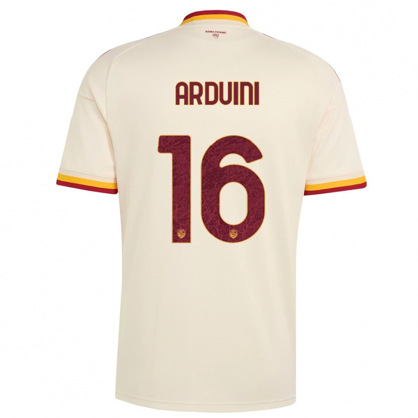 Danxen Criança Camisola Giacomo Arduini #16 Champagne Vermelho Amarelo Alternativa 2026/27 Camisa