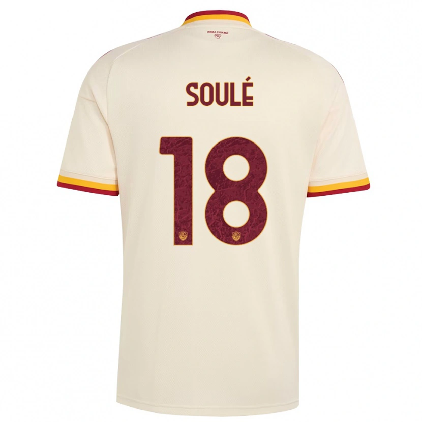 Danxen Criança Camisola Matías Soulé #18 Champagne Vermelho Amarelo Alternativa 2026/27 Camisa
