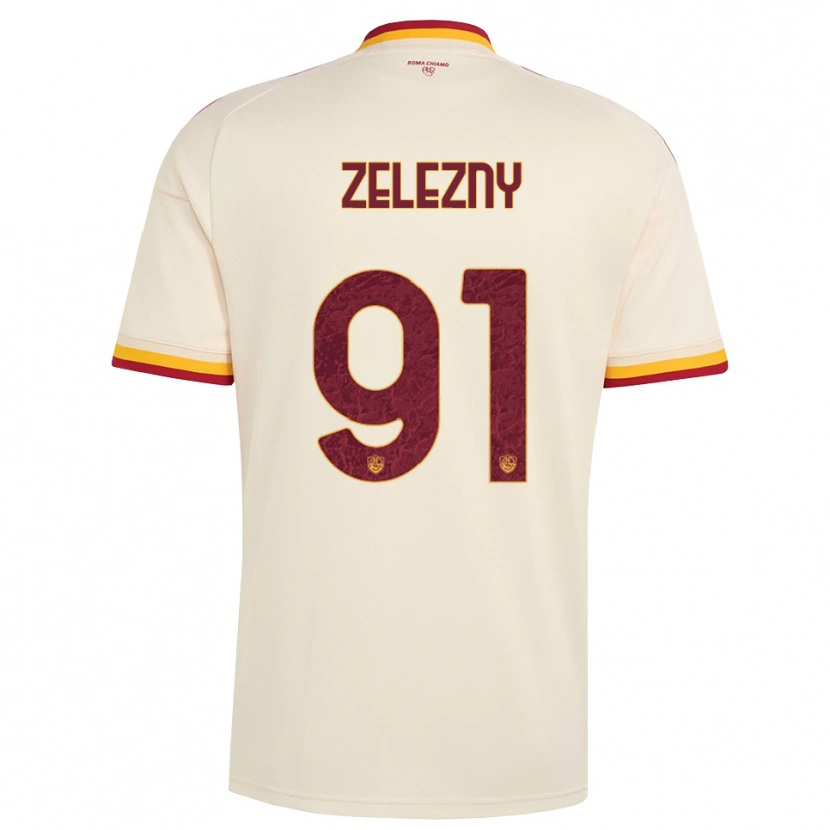 Danxen Criança Camisola Radoslaw Zelezny #91 Champagne Vermelho Amarelo Alternativa 2026/27 Camisa
