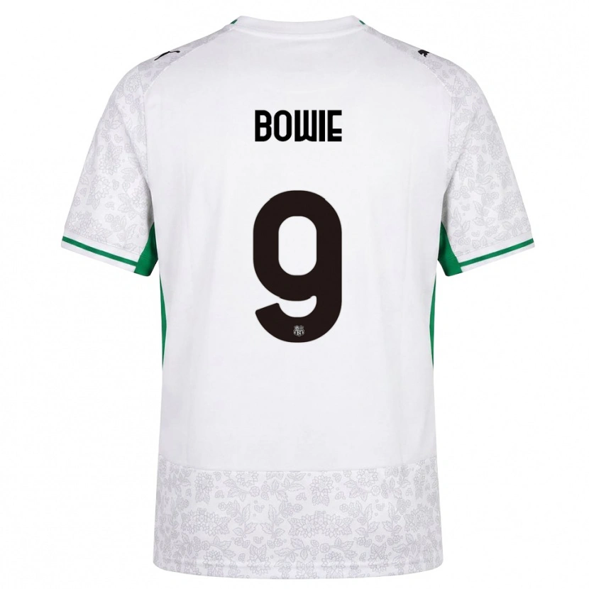 Danxen Criança Camisola Kieron Bowie #9 Verde Preto Branco Alternativa 2026/27 Camisa